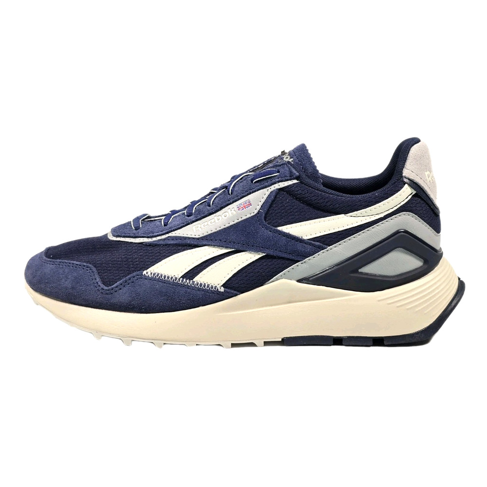 Reebok Classic Leather Legacy AZ Mens Vector Navy Gray White Shoes Size 9 GX4785